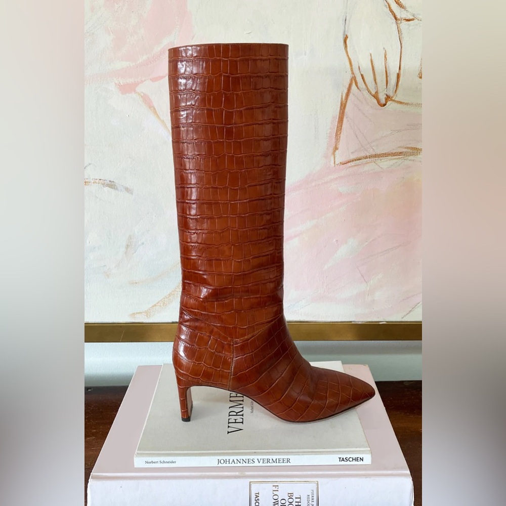 Emerson Fry Lou Walking Boot Cognac Croc